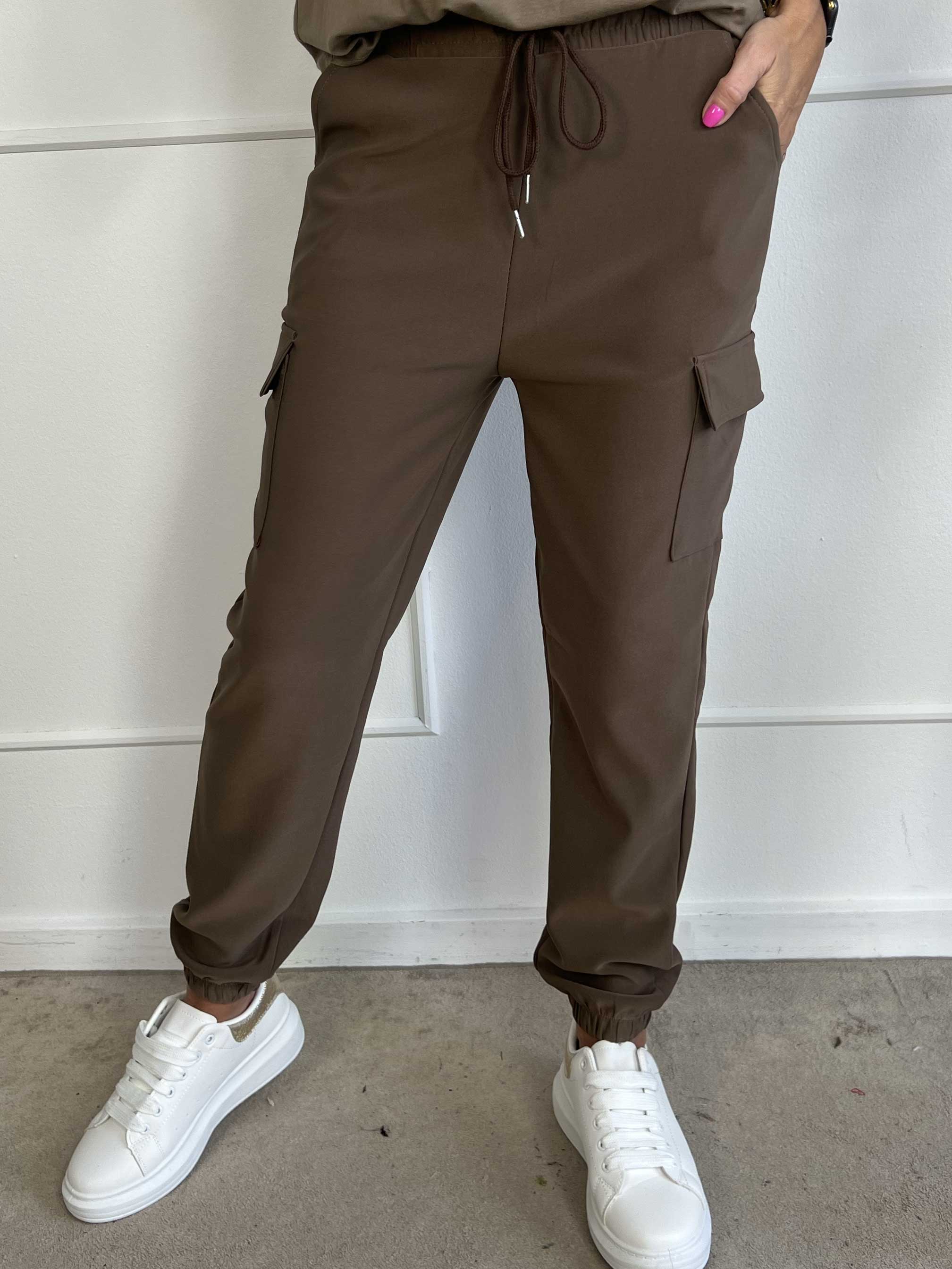 Denise - Fede cargo bukser med lommer på siderne